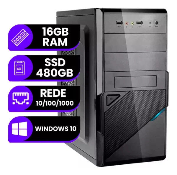 PC - Gabinete - 16GBRAM - 480GBSSD