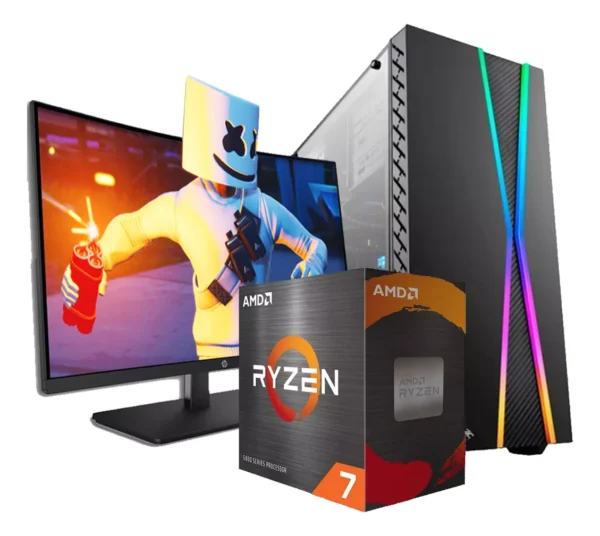 Monitor y Gabinete Gamer